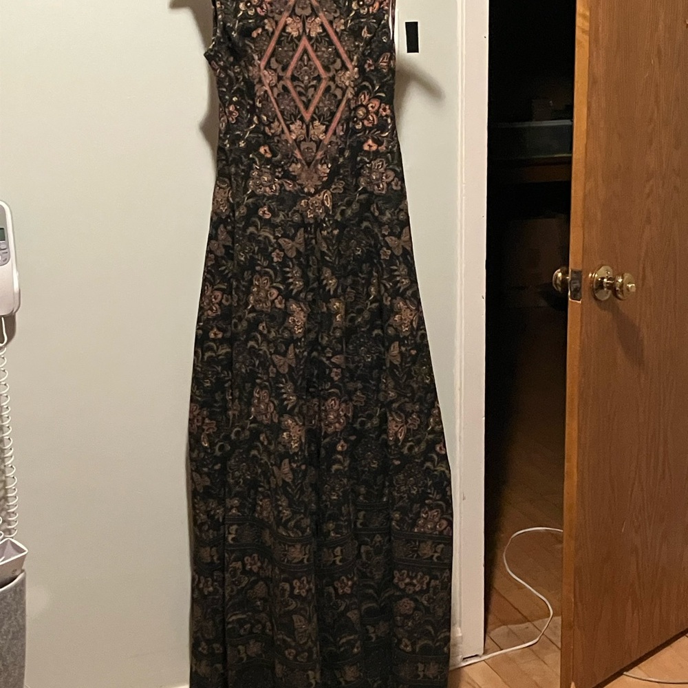 Malena, fits like S, dress, Black Floral - Picture 7 of 8